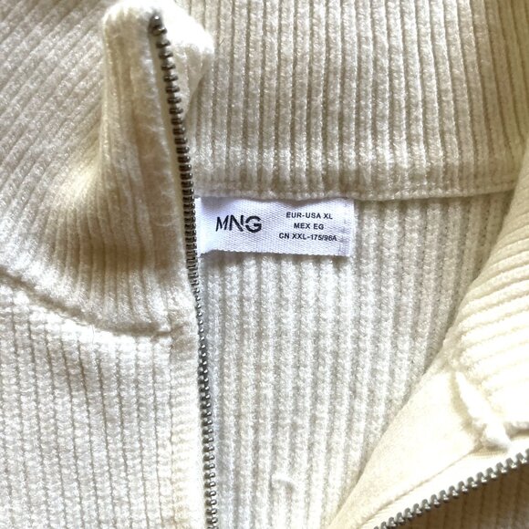 Mango Oversize 1/4 Zip Up Sweater - Picture 4 of 4